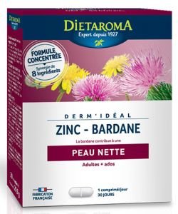 Dermidéal - Complexe Zinc-Bardane, 30 comprimés